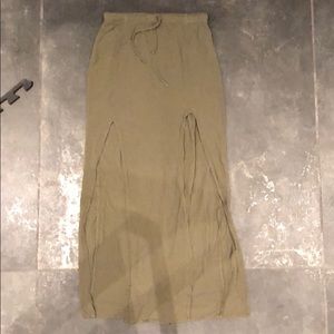 Green Maxi Skirt